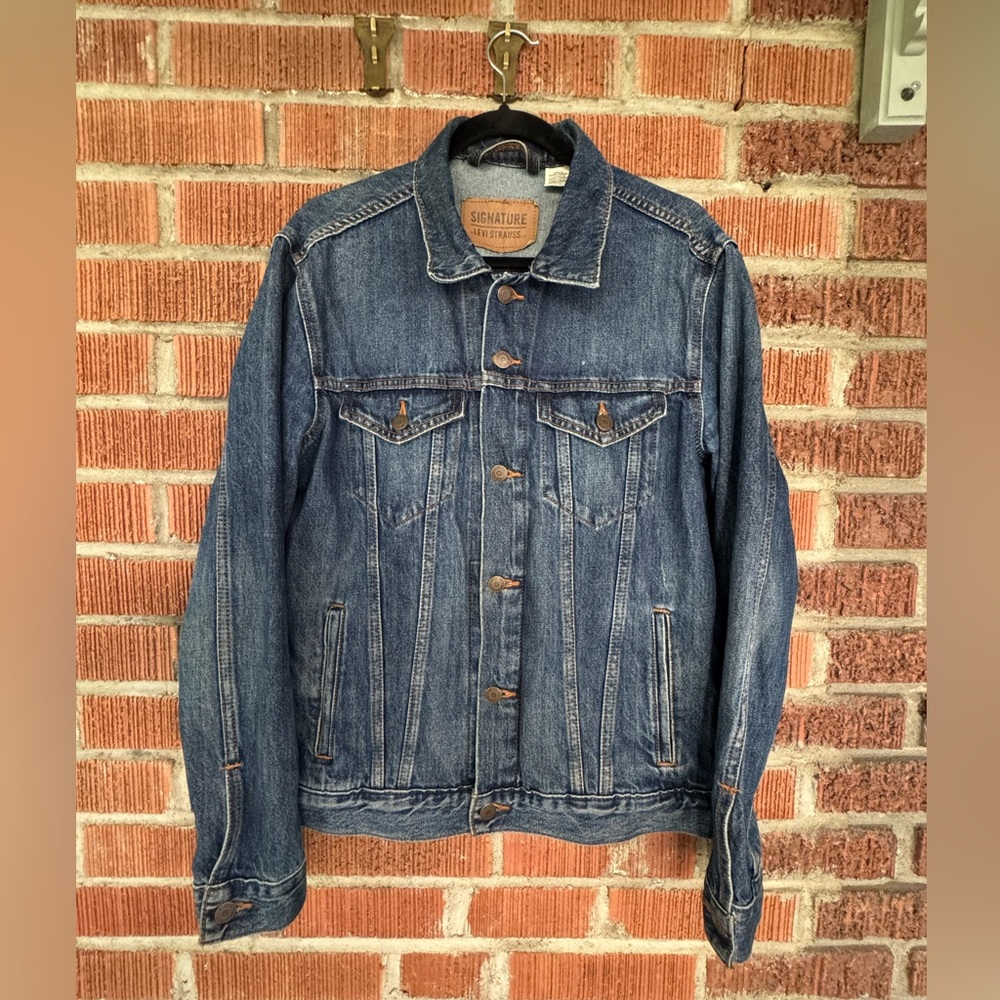 Levi’s Signature Collection Men's Blue Denim Jacket Size Small